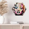 DEQOART Glasbild Echtglas 40x35 cm 'Farbenfrohe Diva' Produktbild-Vorschau 3