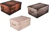 Set: 3 x XXL Deko Kartons in tollen Holz Dekoren Produktbild-Vorschau 1