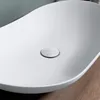 doporro Lavabo da Appoggio Ovale in Vetroceramica Bianco Anteprima dell’immagine prodotto 4