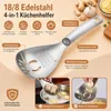 Multifunktions‑Küchenlöffel aus 304‑Edelstahl, Produktbild-Vorschau 3