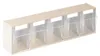 Lockweiler Klarsichtmagazin weiß B600xT133xH164mm 5xGr.C PS Produktbild-Vorschau 6