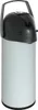 Thermos à pompe en acier inoxydable, 1,9 litre, gris clair, Voir les images du produit 1
