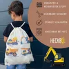HECKBO Kinder Baumwolle Turnbeutel für Jungen Jungs | Produktbild-Vorschau 2