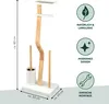zestaw toaletowy stojący eluno 4w1, szczotka toaletowa, Podgląd zdjęcia produktu 7