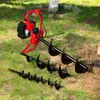 EBERTH Erdlochbohrer Erdbohrer Gartenbohrer Benzin 3PS, Produktbild-Vorschau 2