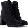 A pair of black Timberland heeled boots. Podgląd zdjęcia produktu