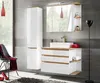 Hochschrank für Badezimmer, 35 cm hoch, Eiche weiß, 2 Türen Produktbild-Vorschau 4