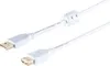 USB Kabel A St./A Buchse FERRIT verg. 2.0 weiß 3m Produktbild-Vorschau 1
