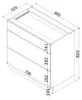 Küchenunterschrank 3 Schubladen 80 cm - Weiß glänzend - Produktbild-Vorschau 7