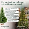 FairyTrees Sapin de Noël Artificiel 220cm Bavière Slim 100% Voir les images du produit 7