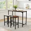 A bar table set with two bar stools in a kitchen setting. Podgląd zdjęcia produktu
