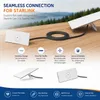 Elfcam - Cavo piatto Ethernet da 20 m, Cat6A STP, 26 AWG, Anteprima dell’immagine prodotto 4