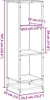 Maison Exclusive – knihovna černá 33,5 x 33 x 107,5 cm Náhled obrázku produktu 8