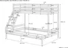 Doppel-Etagenbett 140x200 und 90x200 Erwachsenen-Stockbett Produktbild-Vorschau 6