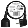 Prodlužovací kabel 1,5 m / 1 zásuvka / černý / PVC / 1 mm2 Produktbild-Vorschau