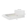 FEDVE Polsterbett MUMMO aus Velours 140x200 cm, Grau Produktbild-Vorschau 8