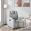 The Living Store Relaxsessel Hellgrau Stoff Produktbild-Vorschau 2