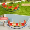 GOPLUS Schaukelwippe mit 3 Sitzen, Kinderschaukelstuhl mit Produktbild-Vorschau 2