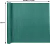 A green PVC privacy screen rolled up on the left and unrolled to the right, with dimensions indicated. Náhled obrázku produktu