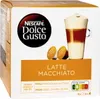 A box of Nescaf Dolce Gusto Latte Macchiato coffee capsules. Anteprima dell’immagine prodotto
