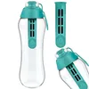 A clear product shot of a Dafi water filter bottle and its filter. Anteprima dell’immagine prodotto