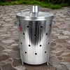 Poêle de jardin bois feu baril galvanisé à chaud avec Voir les images du produit 6