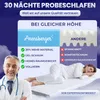 A split image comparing a mattress from 'Arensberger' with 'other' mattresses, highlighting features and benefits with a doctor and a sleeping woman. Náhled obrázku produktu