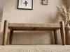 WOHNLING, panca da seduta 120 cm, juta, legno massello di Anteprima dell’immagine prodotto 4