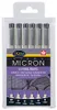 Sakura Pigma Micron Fineliner-Set noir, 6 pcs. Voir les images du produit 7