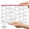 Tafelkalender 2027 Rot DIN A4 3er Set Halbjahreskalender Produktbild-Vorschau 3