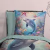 Traumschlaf Bettwäsche Delfin multi 135x200 cm + 80x80 cm Produktbild-Vorschau 3