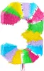 Piniata cyfra 3 pastelowa dekoracja urodzinowa 50 cm Anteprima dell’immagine prodotto 2