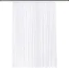 A white sheer curtain hanging from a rod. Produktbild-Vorschau