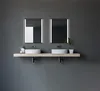 LED Badspiegel 80×60 cm, schwarz, Alurahmen, Licht Produktbild-Vorschau 2