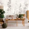 Muralo Vlies Fototapete Für Wohnzimmer BLUMEN Blätter Beton Produktbild-Vorschau 4