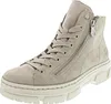 A single beige boot is shown against a white background. Podgląd zdjęcia produktu
