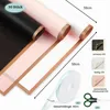 Blumenstrauß Geschenkpapier 30 Blatt mit Band und Schere Produktbild-Vorschau 2