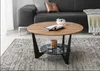 Couchtisch Cadiz rund | Ø70 | Eiche massiv / grau Produktbild-Vorschau 7