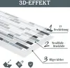 JOIEYOU Fliesenaufkleber 30x30cm 3D Klebefliesen Produktbild-Vorschau 3