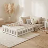 Homestyle4u Kinderbett 90x200 mit Rausfallschutz Weiß mit Produktbild-Vorschau 17