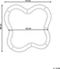 BELIANI Lustro ścienne różowa rama MDF i szkło 72 x 79 cm Podgląd zdjęcia produktu 6