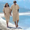 Frottee Badeponcho Damen Herren Surf Poncho 100% Baumwolle Produktbild-Vorschau 6
