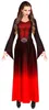 Gothic Lady Kleid mit Kapuze schwarz rot L Produktbild-Vorschau 2
