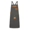 Canvas Arbeitsschürze, Grillschürze BBQ Kochschürze Art Produktbild-Vorschau 1