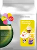 A product package for TASSIMO coffee capsules, featuring various coffee drinks and promotional text. Produktbild-Vorschau