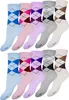 OCERA 10 Paar Damen Socken mit buntem Rauten-Muster - Gr. Produktbild-Vorschau 1