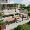 Gartenmöbel-Set in Eckstellung mit verstellbarer Produktbild-Vorschau 2