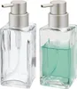mDesign Seifenspender Pumpseifenspender eckig Glas 414 ml Produktbild-Vorschau 1