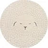 A round rug with a sheep design. Produktbild-Vorschau