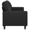 vidaXL 2-osobowa sofa czarna 140 cm imitacja skóry Podgląd zdjęcia produktu 4